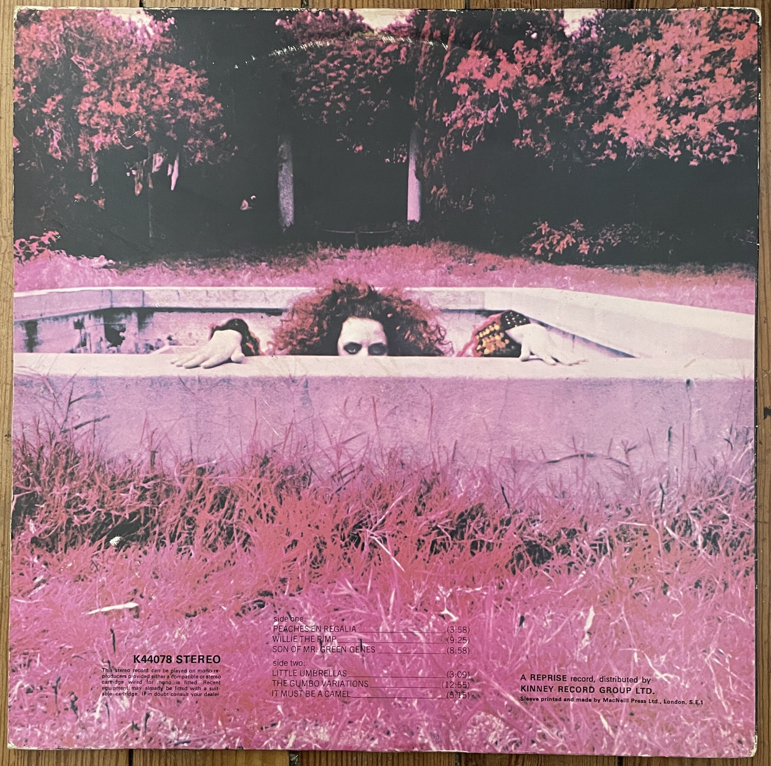 FRANK ZAPPA “Hot Rats” LP UK 1969 1st Press A1 / B1 Bizarre K44078